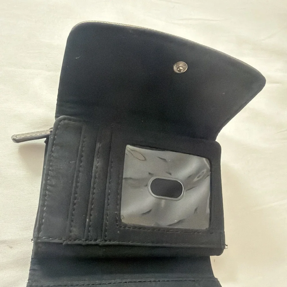 Liz Claiborne Wallet Envelope Clutch Silver Cute Purse Clutch‎ Wallets Women's